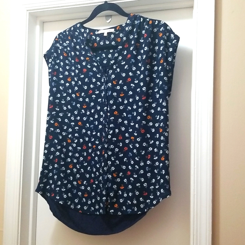 Your Story brand mixed material blouse